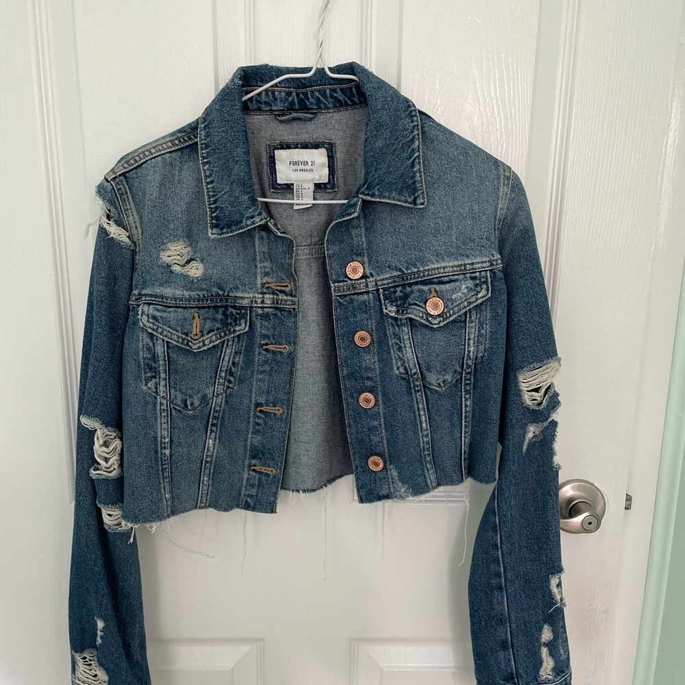 Distressed Denim Jacket